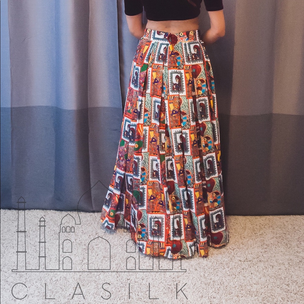 Hand Crafted Tribal Pattern Long Skirt